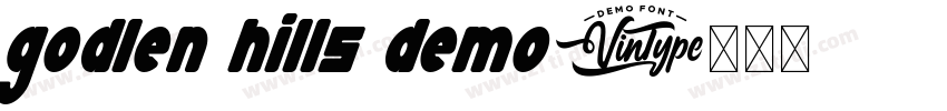 godlen hills demo字体转换